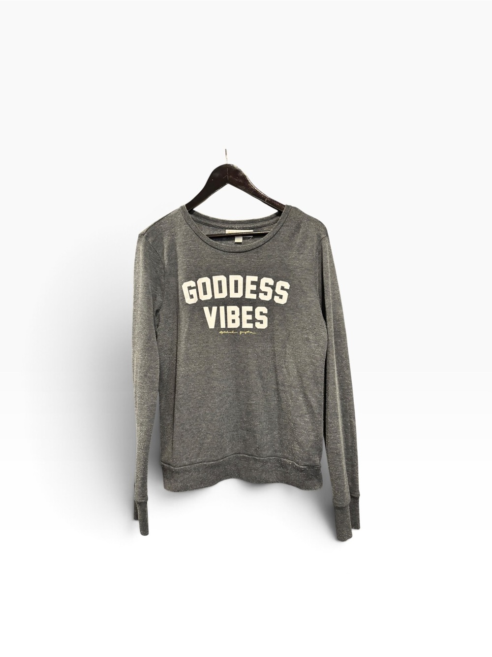 Spiritual Gangster Grey "GODDESS VIBES" Crewneck Sweatshirt